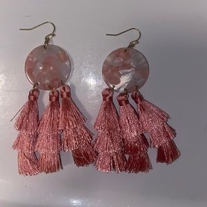 Pink earrings